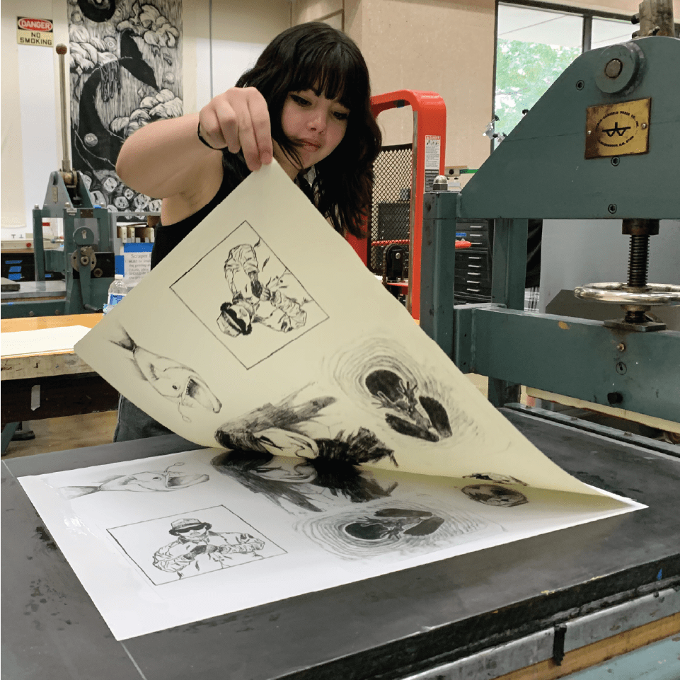 UTSA Teen Studio Intensive Lithograph